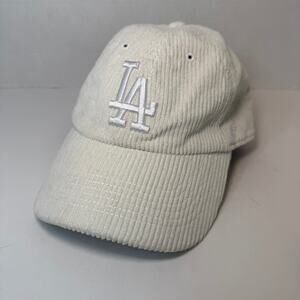 Los Angeles Dodgers 47' Brand Cap Baseball Hat White Corduroy One Size